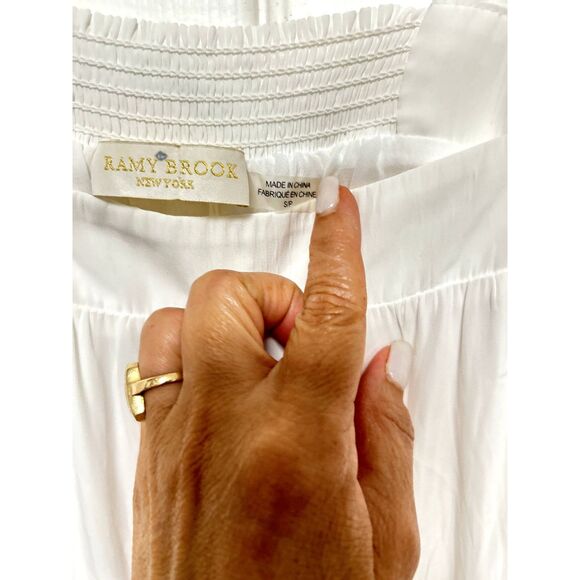 Ramy Brook  Raleigh Tiered Dress in Ivory Color Size S - Picture 6 of 13